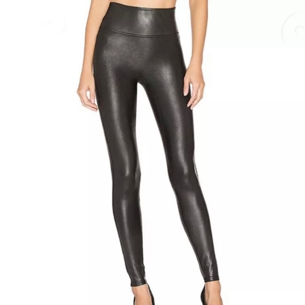 Spanx Pebbled Faux Leather Leggings
